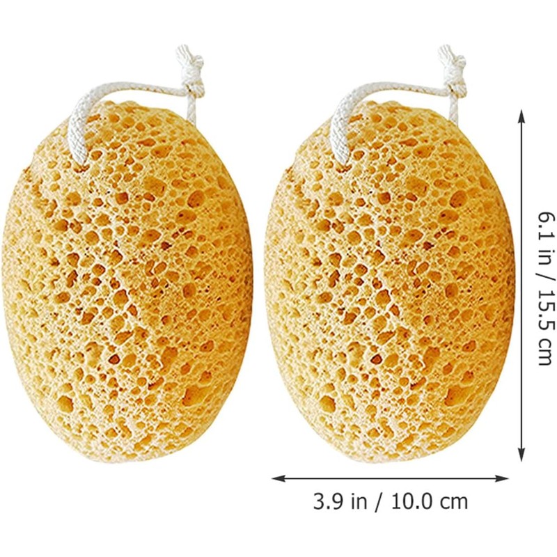 Holibanna Esponjas de Ducha Exfoliantes 2 Piezas para Mujer Esponja