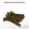 #8 x 2 Deck Screws, Square Drive Bugle Head, Brown