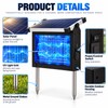 Solar Bug Zapper for Outdoor Use – 4500V Waterproof Mosquito