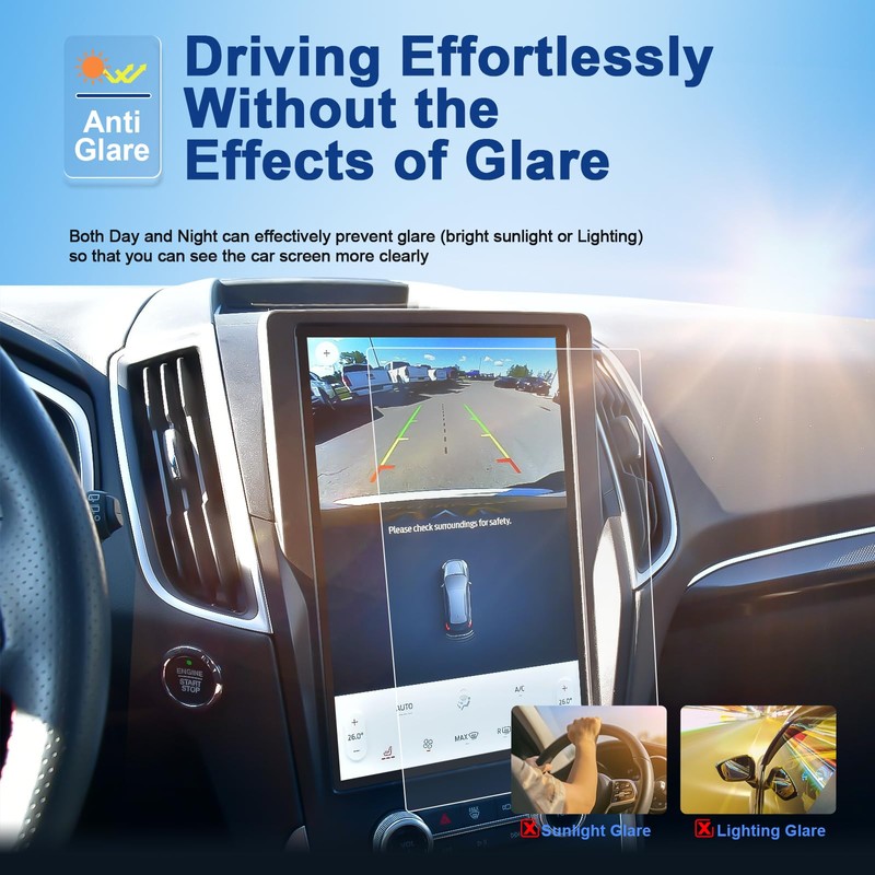 Coleya Anti-Glare Matte Screen Protector for 2021-2024 Ford Edge (SE/SEL/ST-Line/Titanium/ST)