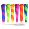 Silicone Ice Pop Molds Wpunwen Ice Popsicle Molds with Lids