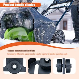 Fenhaliny Universal Rolling Skid Shoes 490-241-0038 Compatible with MTD Craf-stman Husq-Varna,Fits Two Three Stage Snow Blower （Sets of 2）