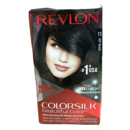 Revlon Pack of 3 Revlon Colorsilk Beautiful Hair 3D Color #11 Soft Black