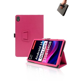 Case for Topsand M8 Android 14 Tablet 8 inch Tablets,UYRUREL Leather Slim Folding Stand Cover with Hand Strap Magnet for Men Women Full Protection,Brown.