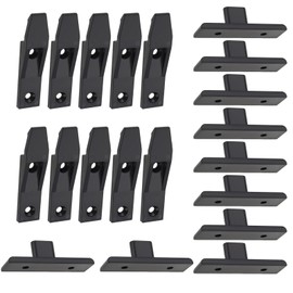 SG Store 10 Sets Kitchen Plinth Clips Kickboard Clips Drop On Hook On Push in Plinth Fasteners for Securing Trims and Cladding Directly to Walls