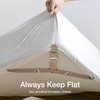 JELLYMONI Bed Sheet Straps, Adjustable Elastic Fasteners with Metal Clips,