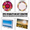 Sweetude 2 Pcs Large Plate Stands for Display Metal Frame