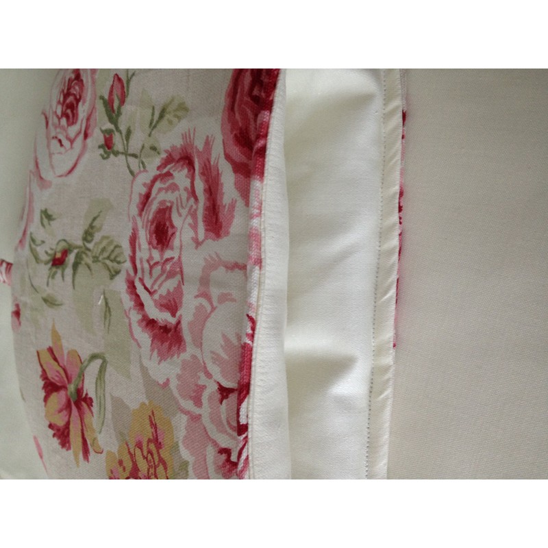 Genevieve Old Rose Vintage Pink Sage Green Cream Beige Floral