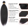 MSGEM 30 inch Yaki Straight Human Hair 1 Bundle Kinky