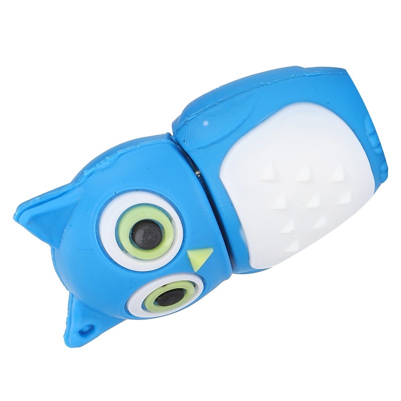 Cartoon U Disk Blue Owl Appearance High Speed Bulk Storage