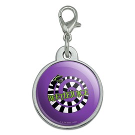 GRAPHICS & MORE Beetlejuice Sandworm Logo Chrome Plated Metal Pet Dog Cat ID Tag