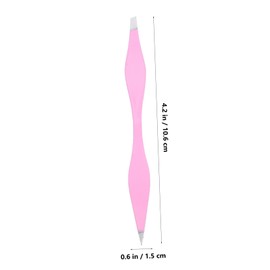 OHPHCALL 2pcs Stainless Steel Eyebrow Tweezers Hair Removal Scissors Precision Tweezers for Women Tools Portable Gentle for Diy Crafts