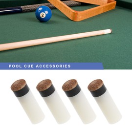 20 Kits of 11mm Hard Brown Screw-On Billiard Cue Tips with Screw In Ferrule Casings for Spare Accessories