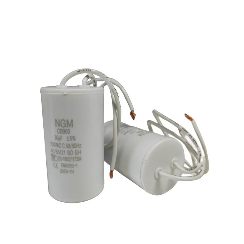 30UF MFD CBB60 Motor Run Capacitor 250VAC Volts Round Cylinder