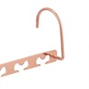 Relaxdays Space-saving hangers, set of 6, for 12 hangers, horizontal