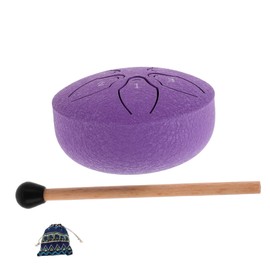 Mikinona Handpan Drum for Kids 6-note Mini Percussion Instrument Portable Steel Tongue Drum Perfect for Outdoor Travel Garden Play