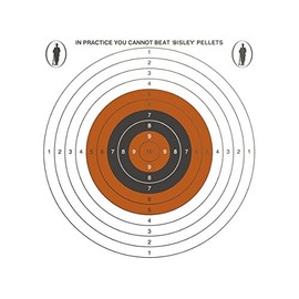 Bisley 14cm Single Targets Economy Card Grade 2 Pack of 100