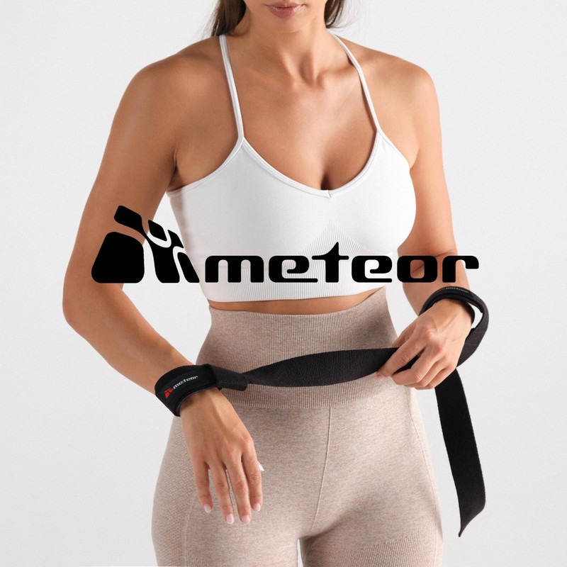 Meteor Weightlifting Straps for Enhanced Grip and Barbell Stability (Pair),