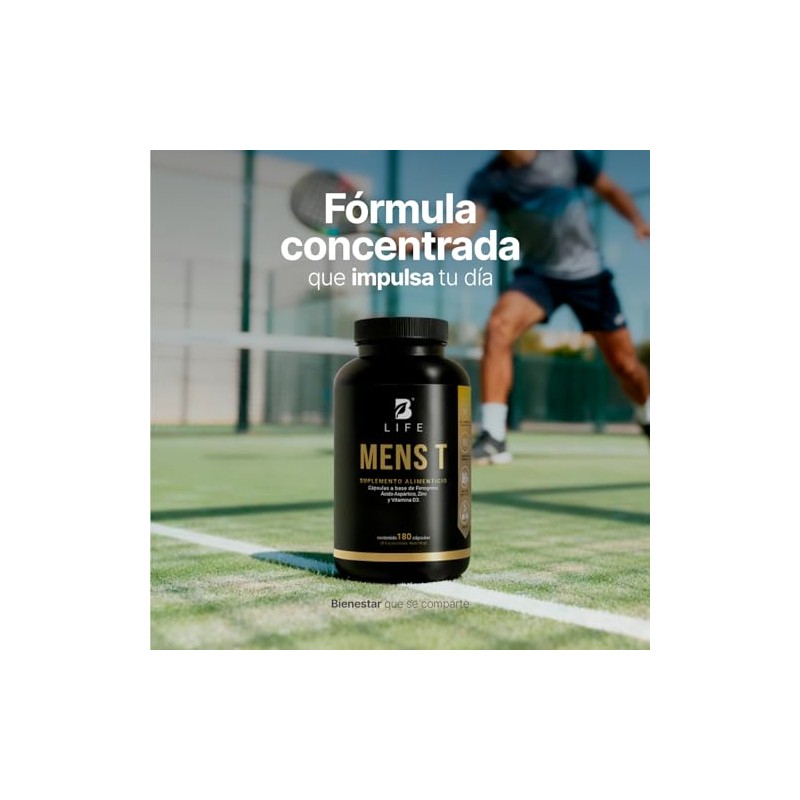 B Life Mens T Vitaminas Para Hombre de 180 cápsulas
