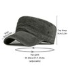 Initlove Cadet Army Cap for Men Unisex Washed Military Flat