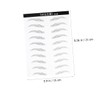 Baluue 6D Waterproof Eyebrow Stickers 2 Pcs Realistic Simulation Eyebrow