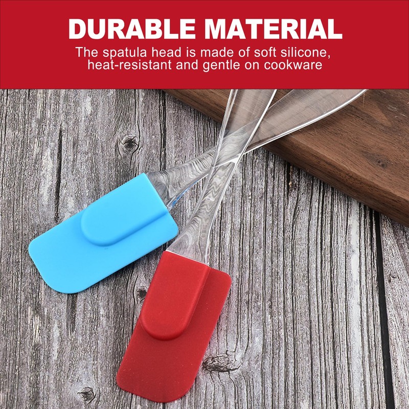 6-Piece Silicone Spatula Set for Baking Cooking and Mixing Compact