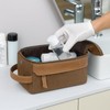 Toiletry Bag for Men, Travel Toiletry Bag Organiser, Leather Dopp