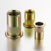 Wensilon Rivet Nut 1/2-13UNC 20Pcs Yellow Zinc Plated Finish Flat
