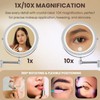 10X Magnifying Makeup Mirror with Lights – Touchless Sensor LED