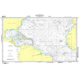 Paradise Cay Publications NGA Chart 12: North Atlantic Ocean-N Am to Africa (Traditional Paper) 29.5 x 46