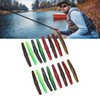 16pcs Soft Lure TPR Bite Resistant Hidden Hook Tip Built