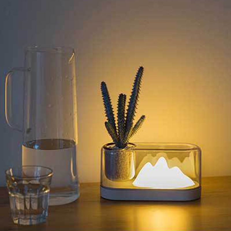 Cute Nursery Light LED Mountain Style Pen Holder 3 Color
