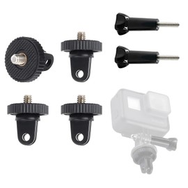 Higatful Camera Tripod Mount for Gopro Adapter Accessory, 4Pcs 1/4-20 Screw Conversion Adapter for GoPro Hero12, Insta360 ONE Ace Pro X3 X2 X RS R Go 3, DJI OSMO and Other Action Cameras