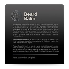 Bálsamo para Manejo y Fortalecimiento de Barba de 150 g. Ingredientes 100% Naturales, Cera para Bigote y Barba. Beard Balm B Life.