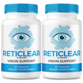 (2 Pack) Reticlear – Advanced Eye Support Supplement, Reti Clear Vision & Eye Health Support Formula with Natural Ingredients | Easy-to-Take Pills for Daily Eye Care, 30 Day Supply (120 Capsules)