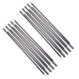 Azarxis Tent Pole, Aluminum Pole, Lightweight, Replacement Pole, Tent Frame, Corrosion Resistant, For Camping, Setup, Outdoors, Set of 2