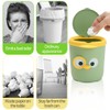 IBEQUEM Table Rubbish Bin with Lid, Cute Small Bin with