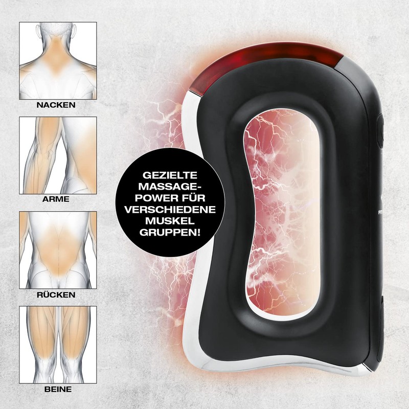 FitEngine EMS Massage Handle with Heat Function | 3 Intensity