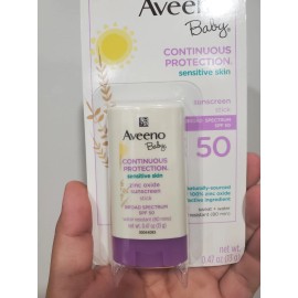 Aveeno Baby Sensitive Skin Sunscreen SPF 50  0.47oz. (2 PACK)