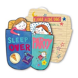 Sleep Over Invite Cards Pack of 6