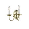 Livex Lighting 4152-02 Home Basics 2 Light Polished Brass Wall