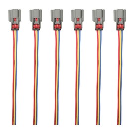 6pcs Ignition Coil Connector Plug Pigtail Harness for F150 2011 2012 2013 2014 2015 2016 Expedition Explorer Transit Ecoboost Flex MKS MKT Navigator 3.5L Turbo Replaces 2505-484814