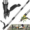 GOXAWEE Weed Puller Tool, 4-Claw Stand Up Weeder with Adjustable