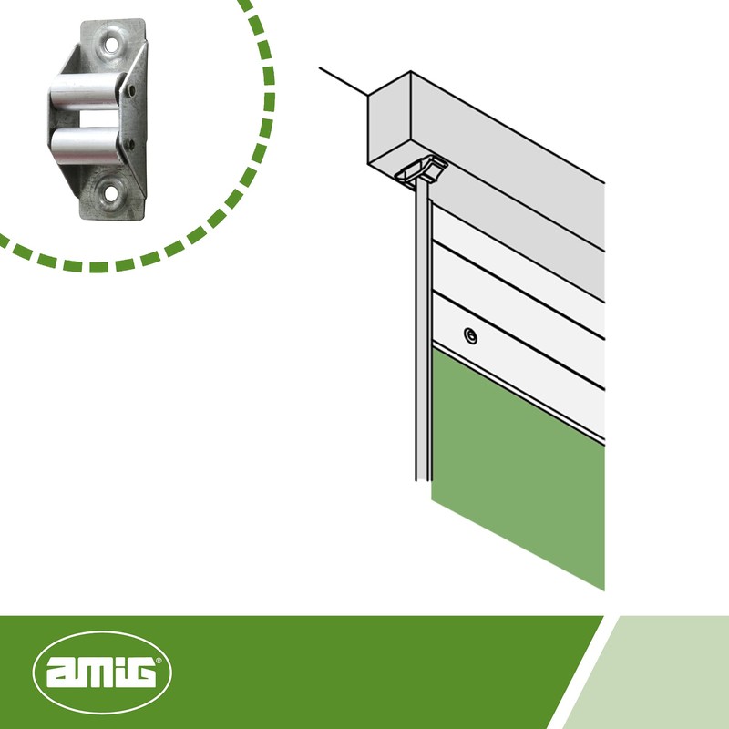 Amig - Steel Guide with Aluminium Rollers for Roller Blind