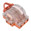 Disconnect Knife Switch Full Copper Transparent Shell 3 Pole Double