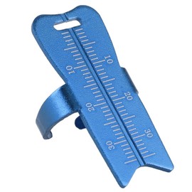Finger Ruler Endodontic Measuring Ring by VASTMED | Endodontic File Ruler Dental Root Canal Measurement Instrument | Metal Ring Ruler Dentist Instruments (1, Blue)