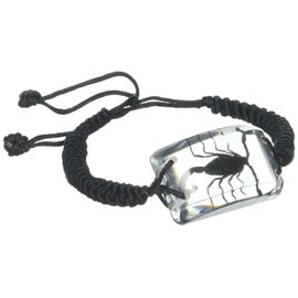 REALBUG Black Scorpion Bracelet, Clear, 10 inches