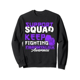 Support Awareness Squad I Chronic Pain Response Fibromyalgia Sweatshirt