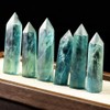 HINATAA Crystal Water Bottle, Removable Healing Natural Quartz Water Bottle,