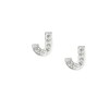Claire's Crystal Initial Stud Earrings J